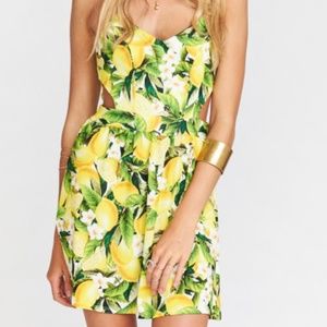 SHOW ME YOUR MUMU PIPER DRESS CITRUS STRETCH M